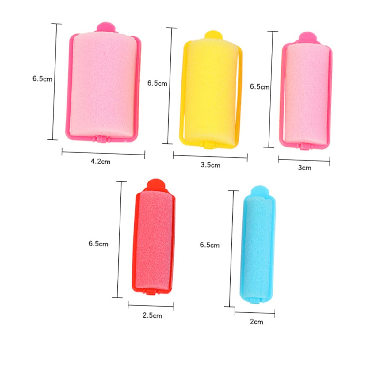 Beaupretty 1 Set Sleeping Hair Curler No Damage Sponge Frame Curling Device for Natural Curls Lightweight Easy to Use for All Hair Random Color