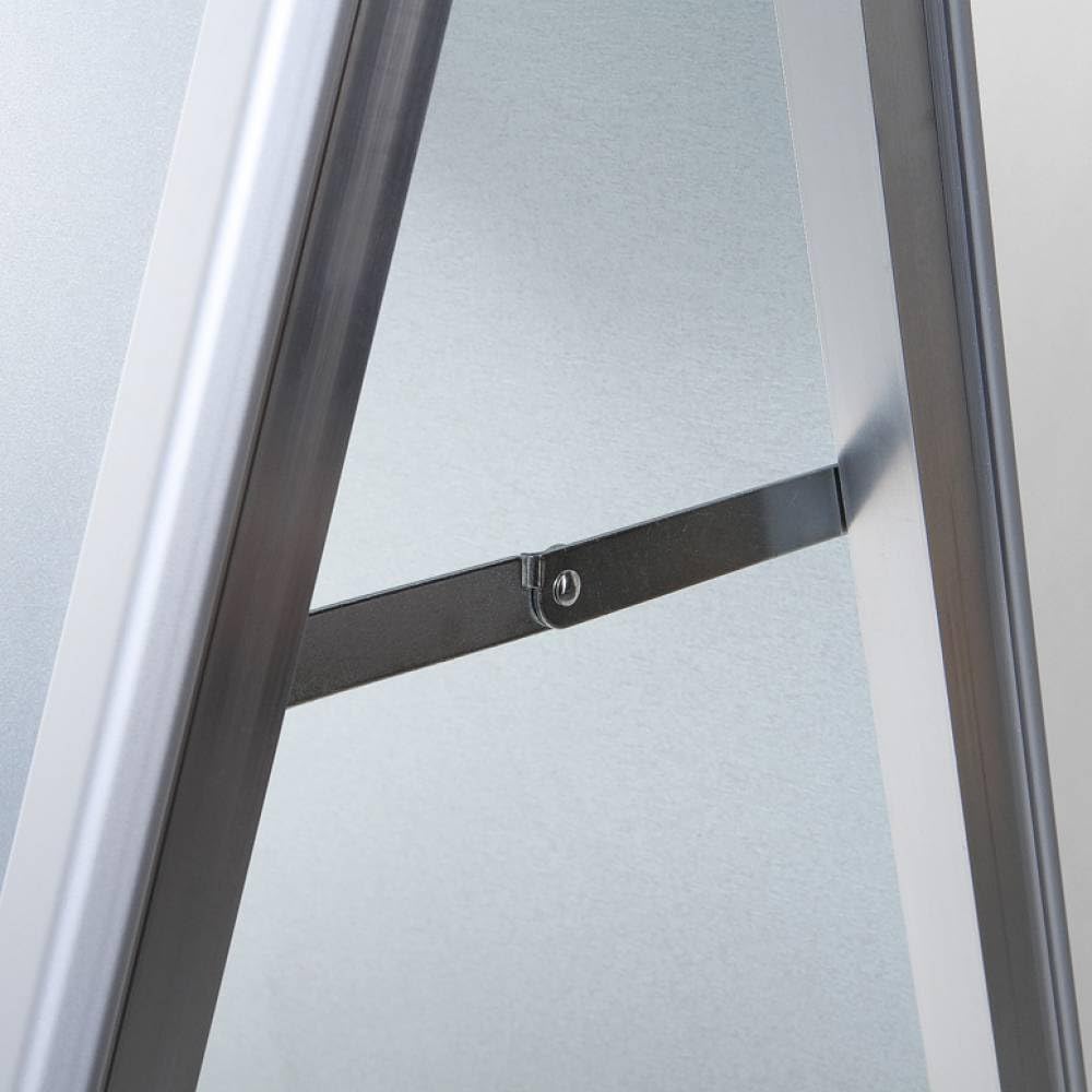 A1 Kundenstopper OUTDOOR wetterfest außen | verzinkte Metallrückwand, 32mm Profile | Werbeaufsteller Gehwegaufsteller Plakatständer Kundenstopper A1 wetterfest | Schutzfolien doppelseitig