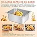 Homier 10L Commercial Countertop Deep Gas Fryer， Countertop Tabletop Liquefied Petroleum Gas LPG Gas Deep Fryer W/Basket and Lid