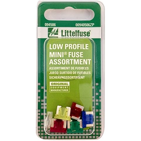 Littelfuse 00940506ZP Low Profile Mini Fuse Assortment, 6 Piece Cover