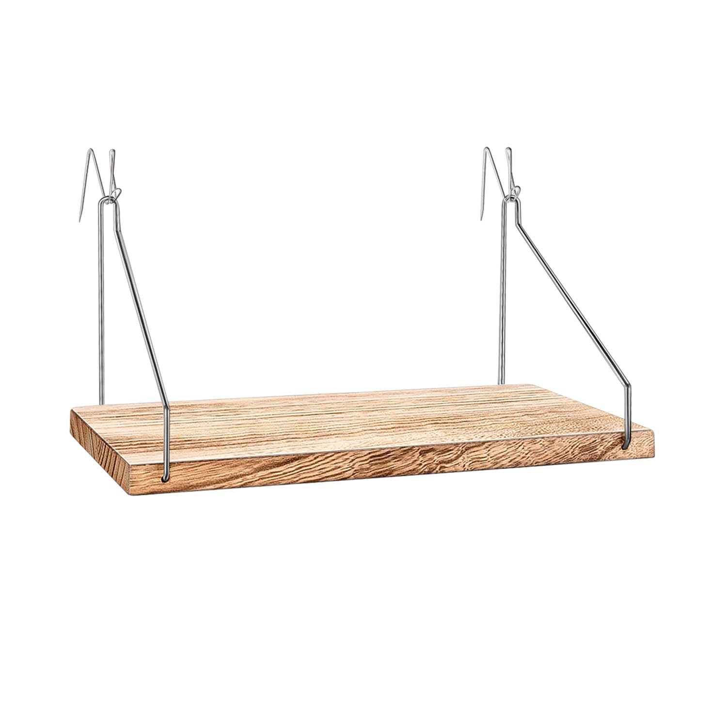 Fabric Wall Cubicle Shelf with Hooks for Work Decor, 11.8' Wooden Cubicle Organizer Storage Shelf with Hangers Cubicle Accessories for Women Men Desk