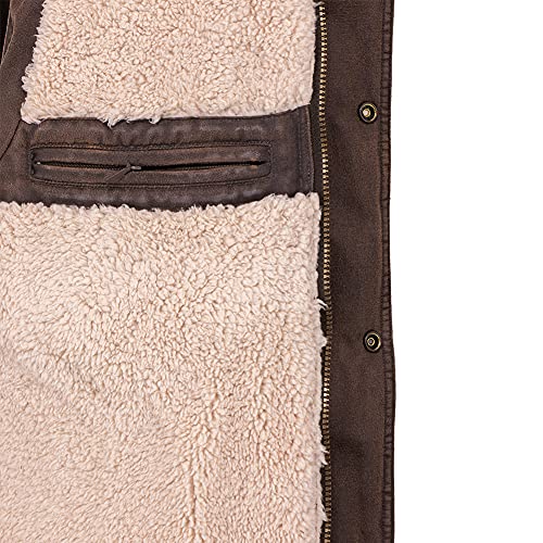 Image of OUTBACK TRADING Men's 29742 Cobar Berber Lined Cotton Outdoor Casual Western Vest