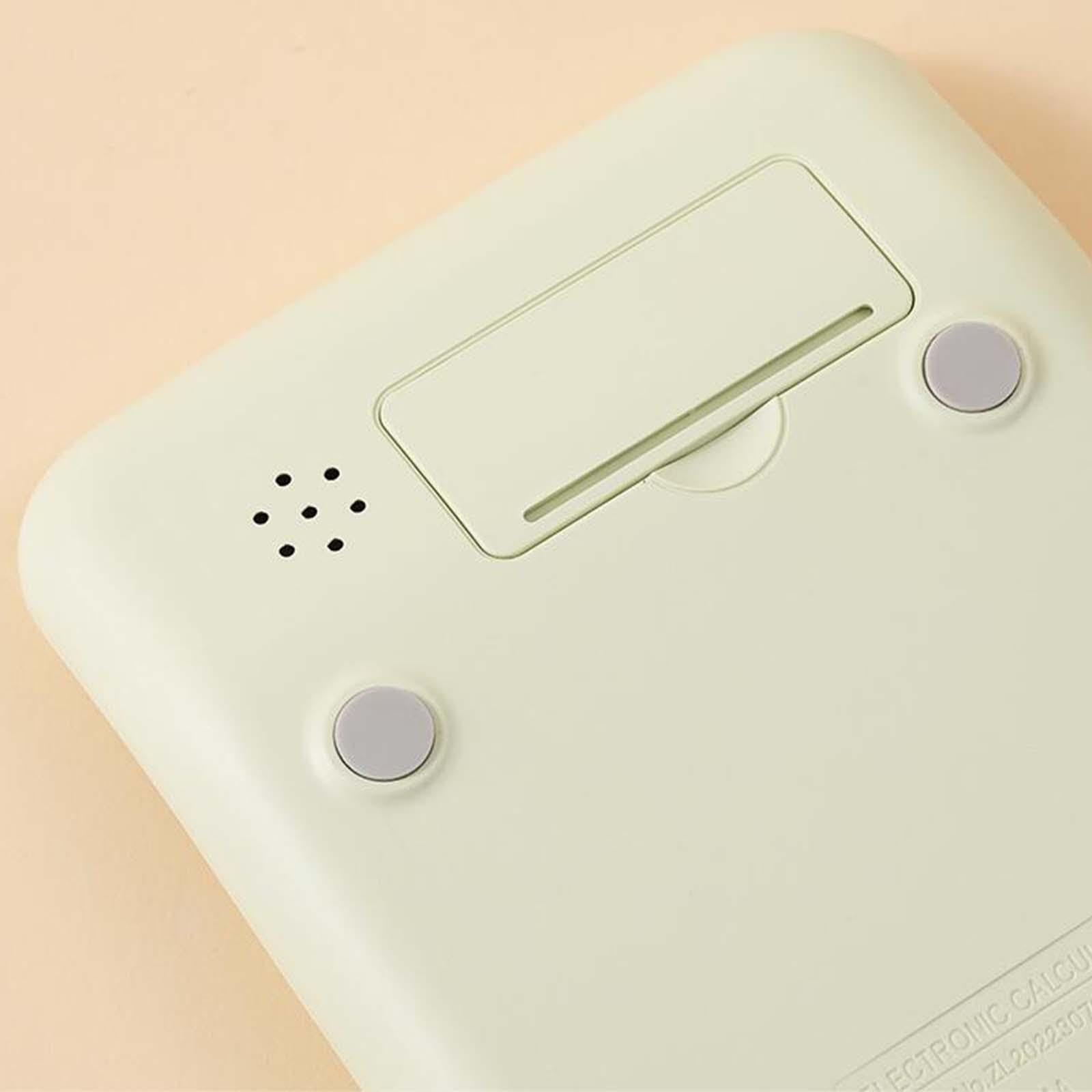 Calculatrice De Bureau Mécanique – 12 Chiffres, écran Inclinable 15°, Touches Rétro Type Machine à écrire – Dégradé Rose - 3