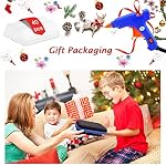 Hot Glue Gun with 40 Sticks, Mini Glue Guns and Sticks Set with Carrying Case, Hot Melt Glue Gun for School Crafts DIY Arts, Quick Home Repairs and Festival Decorations