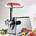 Meat Grinder Rostfreier Stahl Multifunktion Elektrische Fleischwölfe, 400W Lebensmittel Mühlen mit 3 Schleifplatten,Wurst Stuffer,Fleischwolf