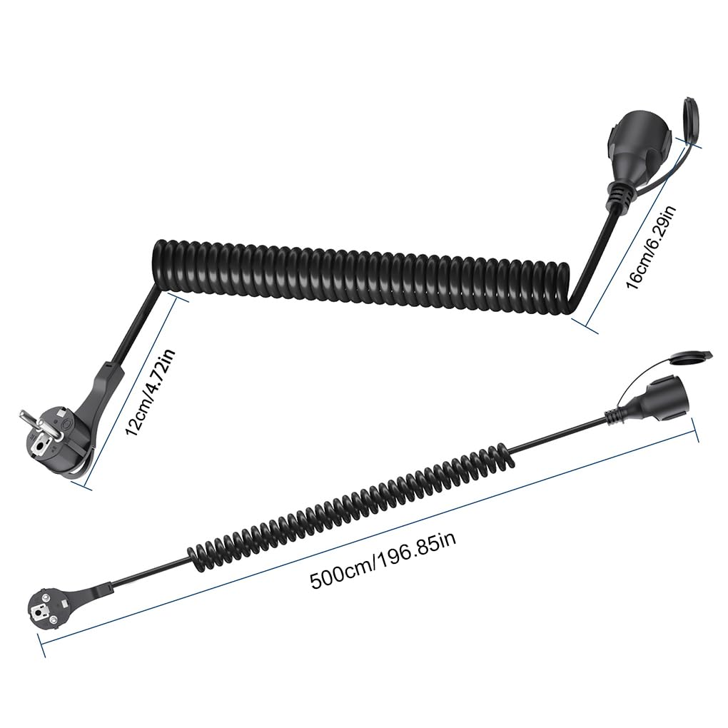 Cable de extensión de Enchufe Resistente. Potente Cable de,8M