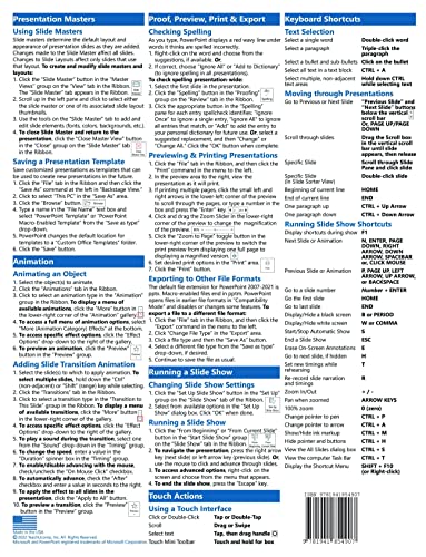 Teachucomp Inc. Teachucomp Inc. Microsoft Powerpoint 2021 And 365 Introduction Quick Reference Training Tutorial Guide thumb #3