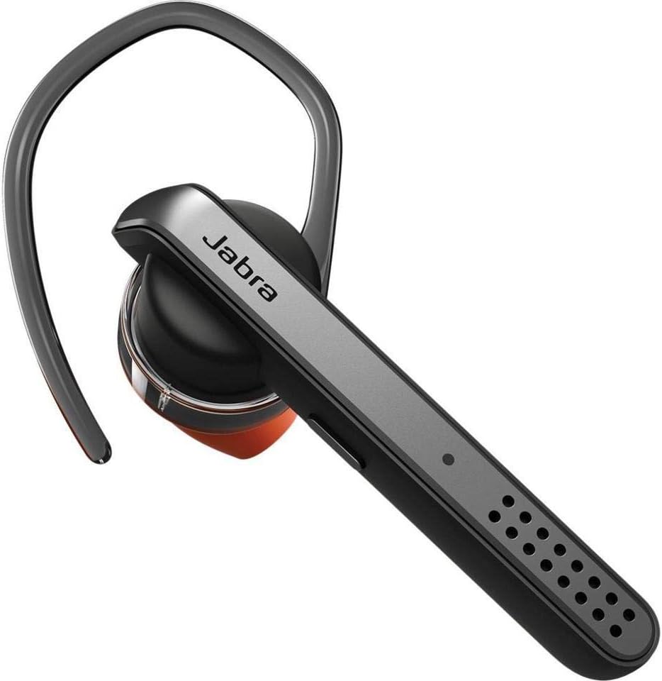 Jabra Talk 45 Wireless Bluetooth Single in-Ear Headset with Ear-Hook Design and Siri/Google Assistant, Black Jabra Talk 45 Wireless Bluetooth Single in-Ear Headset with Ear-Hook Design and Siri/Google Assistant, Black