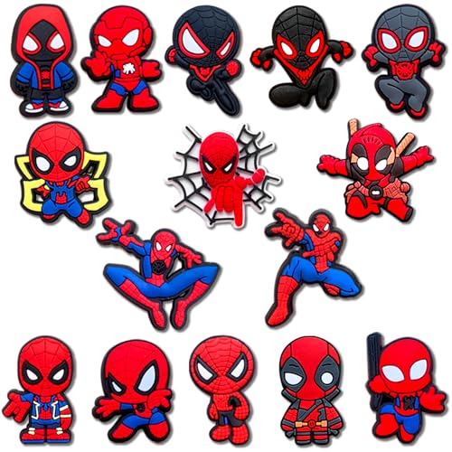 15Pcs Cartoon Croc Charms for Shoe Cartoon Shoe Charms for Clogs Sandals Decoration