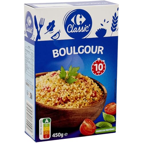 Boulgour Carrefour Classic 450g lot de 4 vos recettes de salades et taboulés d'été