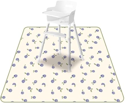 Baby Splat Mat Waterproof Splash Mat for Under High Chair, 51*51"