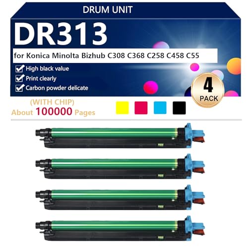 Évitez les traces d'impression avec le Tambour DR313 pour Konica Minolta Bizhub C258 C308 C368 C458 C55