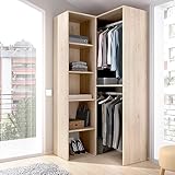 PRATICO E INNOVATIVO - Il suo design moderno ed elegante rende questo articolo perfetto da posizionare in un ambiente moderno e luminoso: è il prodotto ideale per chi è alla ricerca di un complemento d'arredo funzionale salvaspazio per il proprio appartamento - La colorazione rovere è molto moderna e allo stesso tempo si adatta con facilità a qualsiasi tipo di ambiente