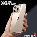TheGiftKart Ultra-Hybrid Crystal Clear Back Case Cover for iPhone 16 Pro | Shockproof Design | Hard Back Cover Case for iPhone 16 Pro (PC & TPU, Transparent) gallery image