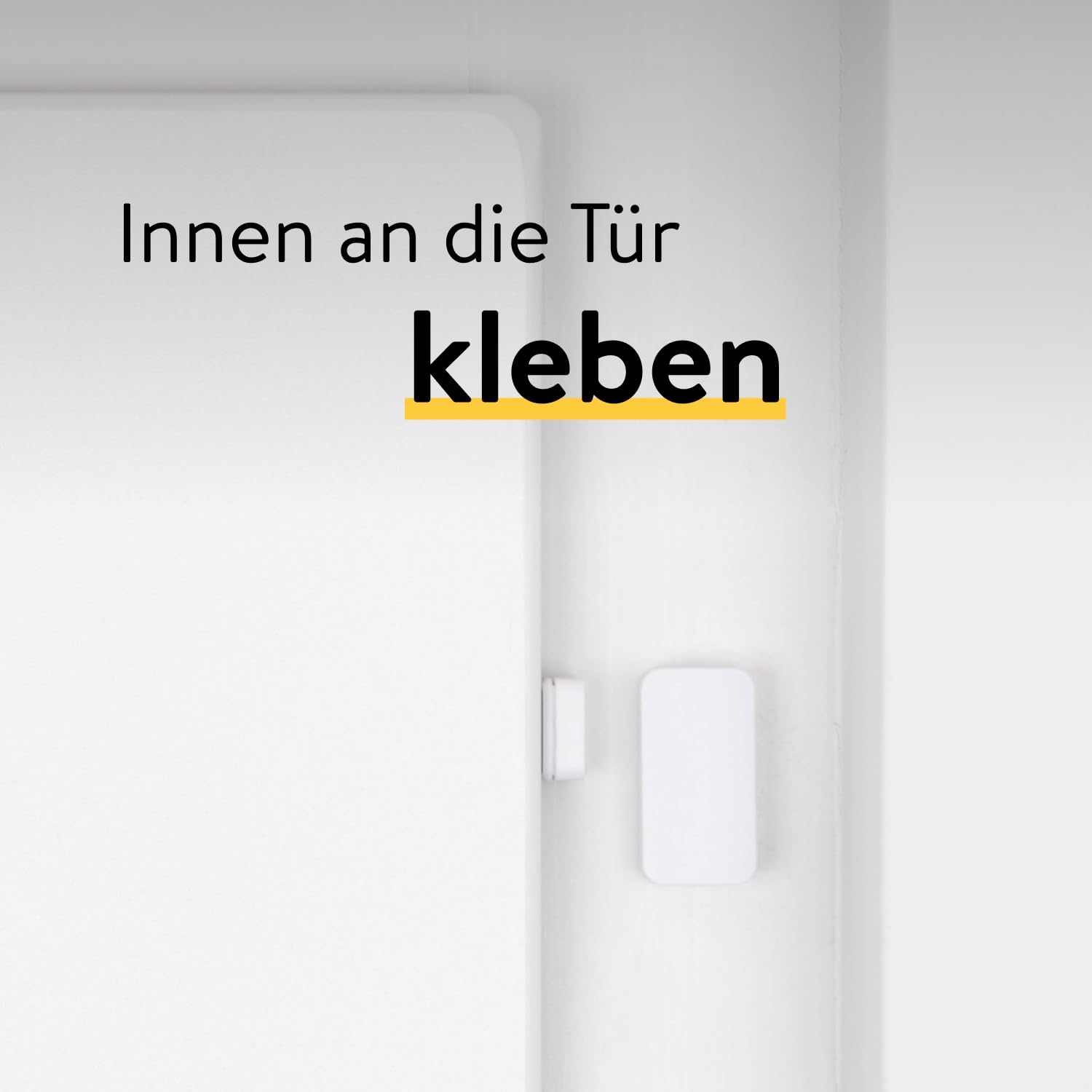 Nuki Door Sensor, Türsensor für Nuki Smart Lock, Mitteilungen (Tür offen, geschlossen) aus der Ferne, Bluetooth, Zubehör für elektronisches Türschloss, Nuki Smart Home, weiß