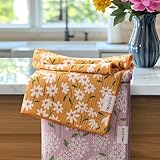 RECYCO Waffle Kitchen Towel Set of 2 - Quick Dry Microfiber Sustainable Dish Towels - Ultra Absorbent Reusable Cleaning Tea Towels - Lightweight Hand Towels,16”x 28”, Matisse Floral