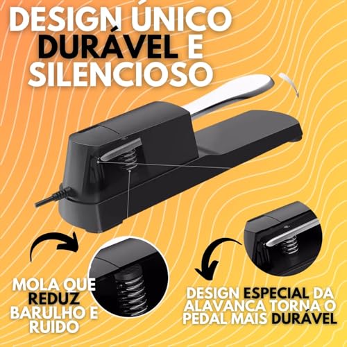 Pedal Sustain Para Teclado Piano Compatível Com Kurzwei Yamaha Roland Casio