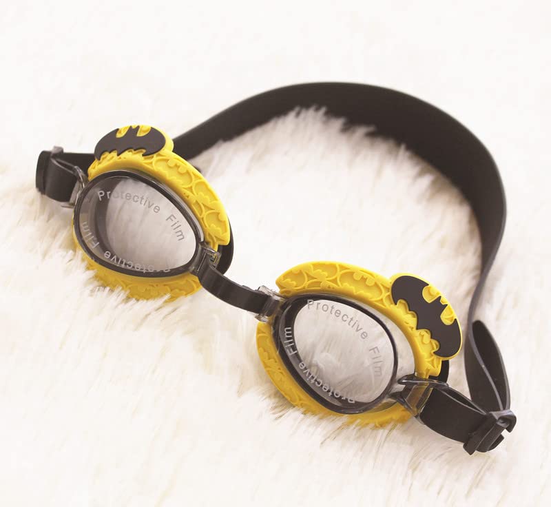 FEIFEI'S BOW Kids Swimming Goggles Safe Soft Silicone Cap Hat Anti-Fog Waterproof No Leaking Crystal Clear Swim Goggles Spider For Kids Children Boys Girls And Teens Age 3-15 (cat