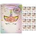Unicorn Party Favor Bags - Set of 12 - Super Cute Rainbow Pastel Thank You Tags & Ribbon Handles | Perfect for Kids Birthday Party Theme - Fill with Treats, Candy, Supplies, Gifts & Loot.