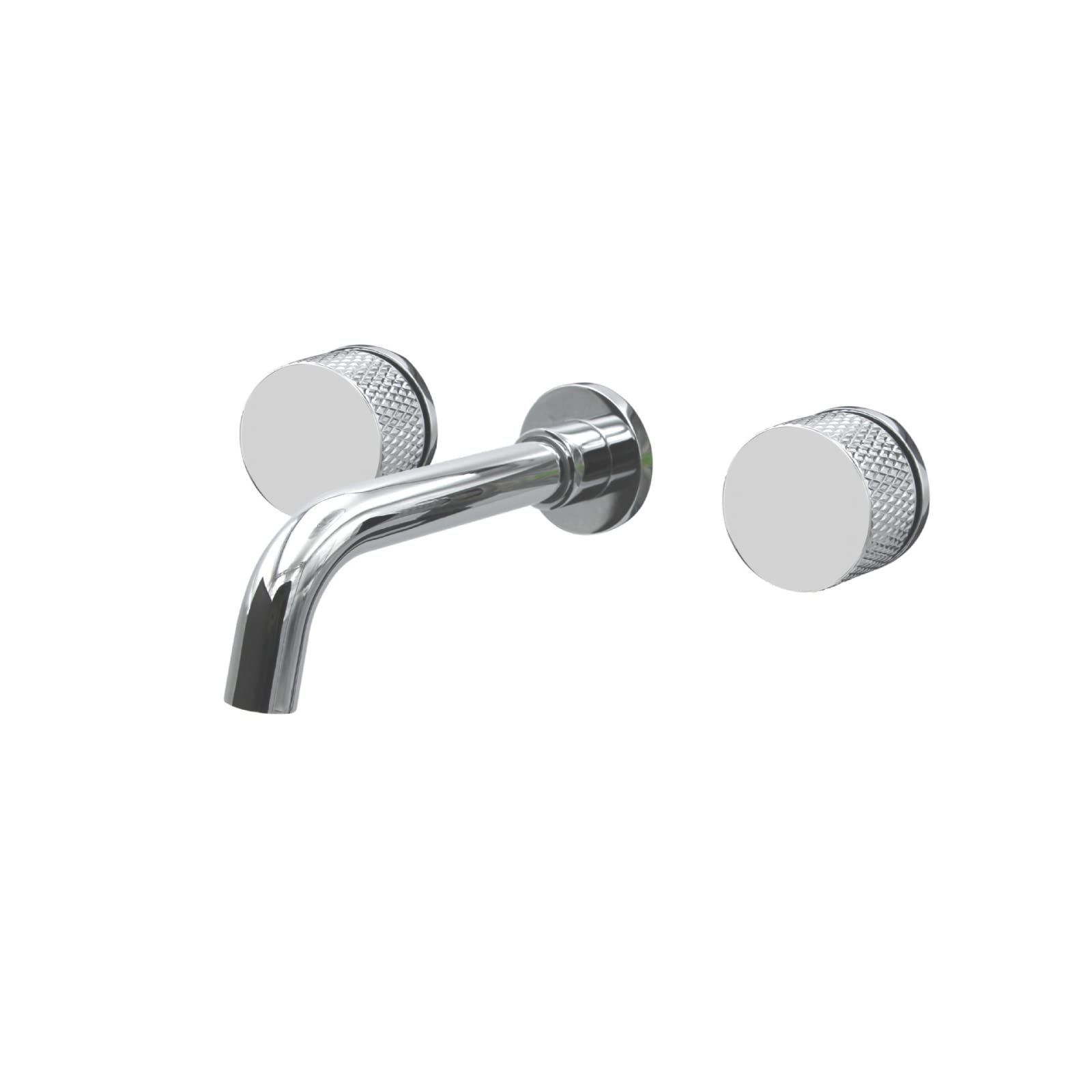 DFGHNBVC Wall Mounted Bathroom Faucet,Bathroom Vanity Wall Faucet With Double Lever Handles,Wall Mounted Brass Bathroom Sink Faucet,Hot And Cold Water Mixer Tap Sink Faucet, Mixer Tap Fauc
