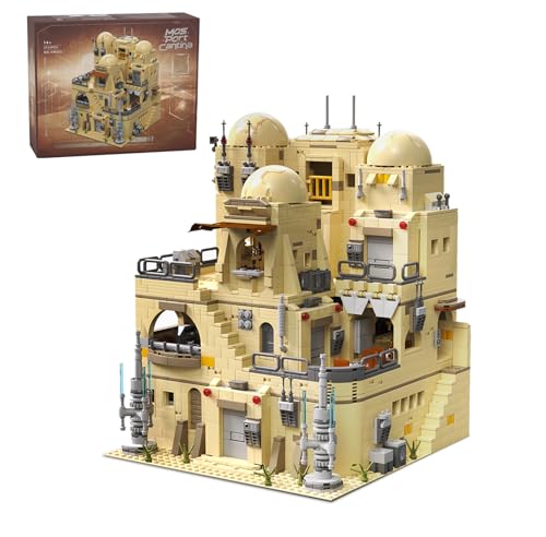 MikaBrical Klemmbausteine Tatooine Cantina Modular Building - 2371 Teile Film Architektur Modell Wohn Dekor Geschenk für Erwachsene und Filmfans Youmko YM002