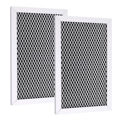 2pcs Microwave Filter Replacements, Microwave Charcoal Filter Freshens and Filters Kitchen Air Compatible with GE WB02X33061 / WB02X35687