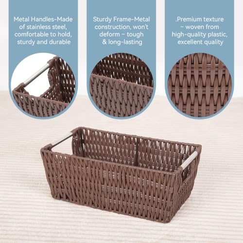 Image of Whitmor Rattique Small Shelf Tote (6500-2712-JAVA)