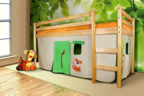 Eternity-Möbel Vorhangset Safari Bettgardine 3-TLG. für Hochbet Spielbett Etagenbett