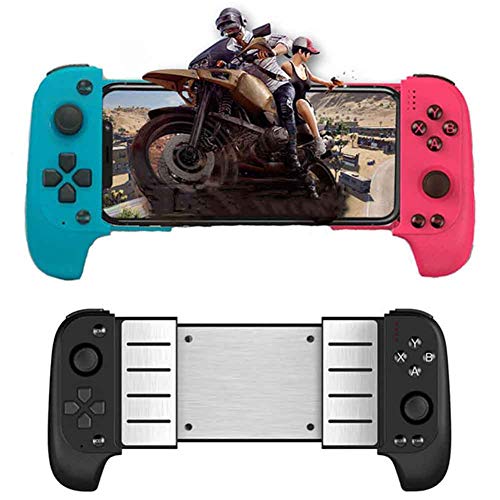 FSGD Controlador de Juegos Móvil Controlador de Teléfono Bluetooth para Android/iOS Controlador Móvil Inalámbrico Joystick Gamepad para Juegos MOBA y Fps,Azul Cover