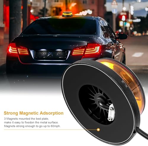 Rotativos LED magnéticos 12/24V planos con cable de 3m Plug&Play 7