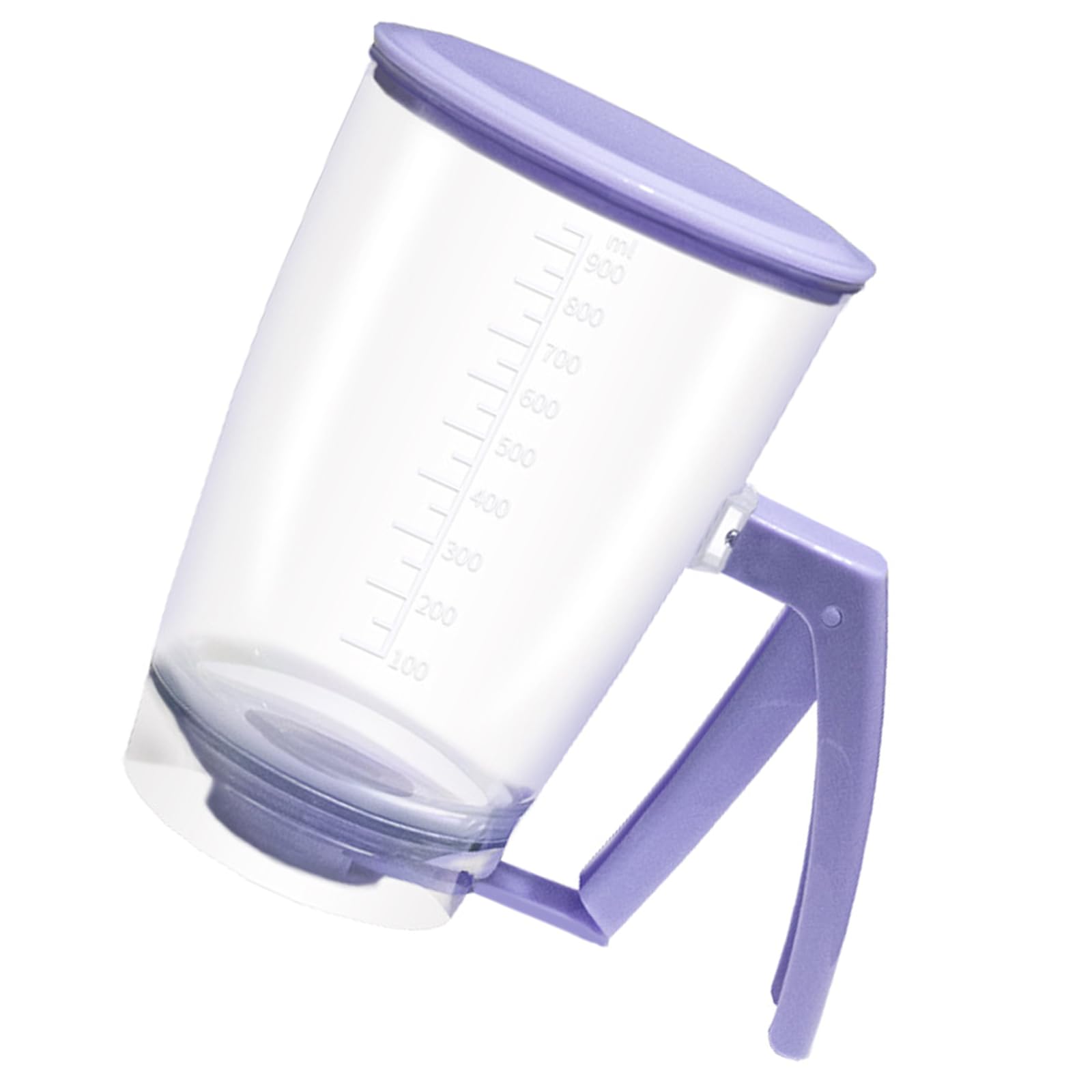 NVOQILIN Handheld Batter Funnel with Squeeze Handle and Measuring Marks for Accurate Cupcake Batter Dispensing Kitchen Gadget Distributor