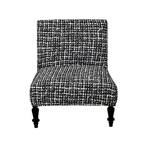 Image of Eco-Ancheng Armless Chair Slipcover Removable Armless Accent Chairs Covers Washable Armless Slipper Chair Slipcover Printed Armless Chair Furniture Protector Covers for Living Dining Room Hotel