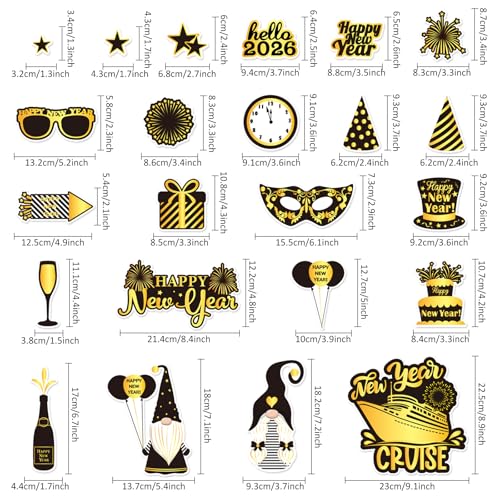 Imanes Decorativos para Refrigerador Año Nuevo 23 Piezas miniatura 2