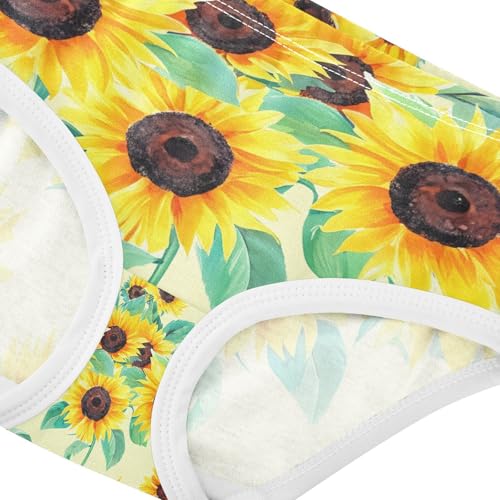 Yellow Sunflowers Toddler Girls's Underwear 2T 202c19014
