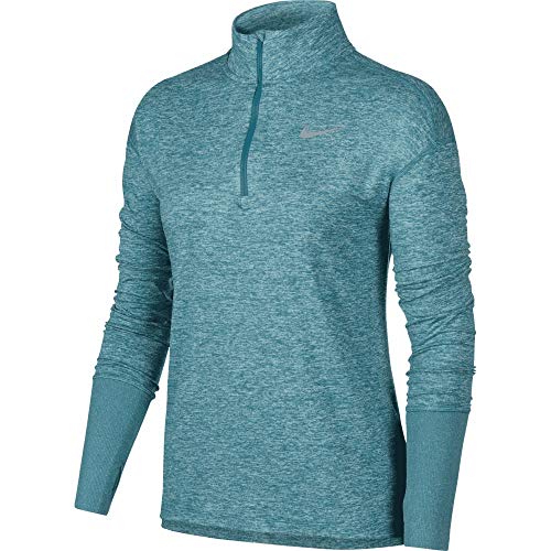 Nike Women's Element 1/2-Zip Running Top Mineral Teal/HTR/Reflective SILV M