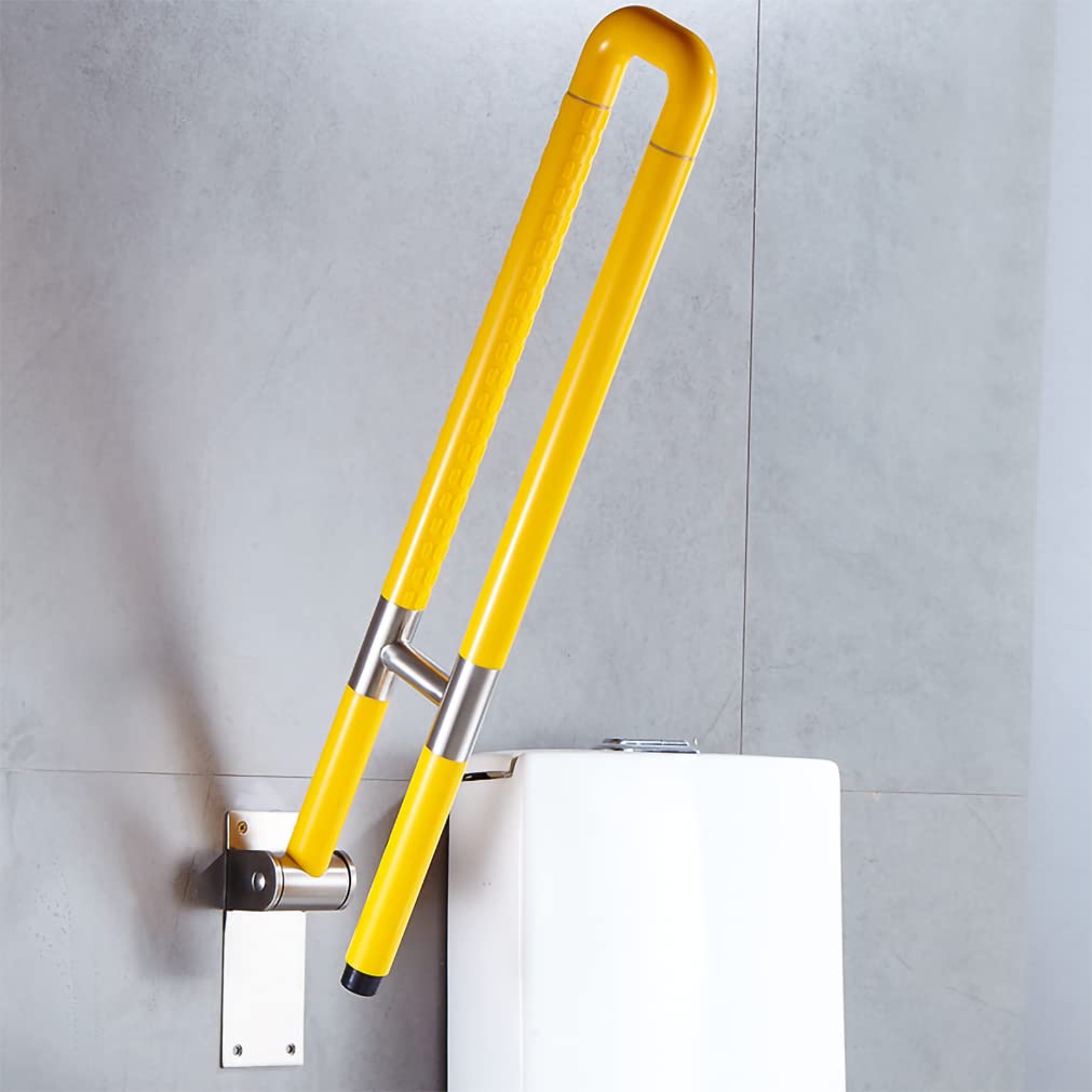 Asidero para inodoro con discapacidad,asideros para baño seniors agarre plegable seguro barandilla escalera pasamanos