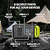 MARBERO 88.8Wh Solar Generator with 21W Solar Panel Included Portable Power Station 80W 110V 120W Max for Camping Outdoor Hiking Fishing Emergency