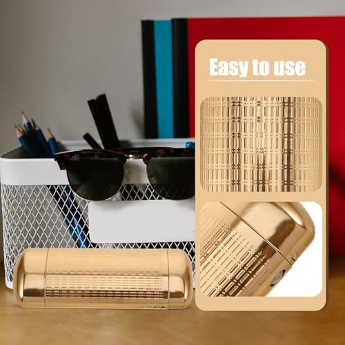 Image of LIFKOME Aluminum Metal Eyeglasses Case Slim Hard Shell Glasses Case Aluminum Sunglasses Case Pocket Glasses Case