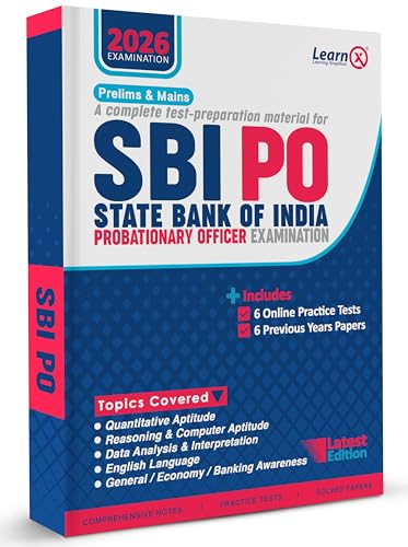 SBI PO Guide for Prelims & Mains Exam with 6 Online Practice Test...