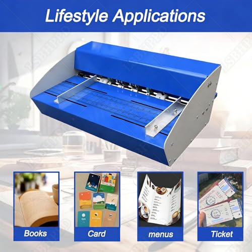 Heavy Duty 3-in-1 Creasing Machine, Automatic Booklet Maker & Folding Machine for Binding Documents, Greeting Cards & Photo Paper up to 520mm/20.5in
