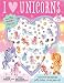 Puffy Stickers I Love Unicorns