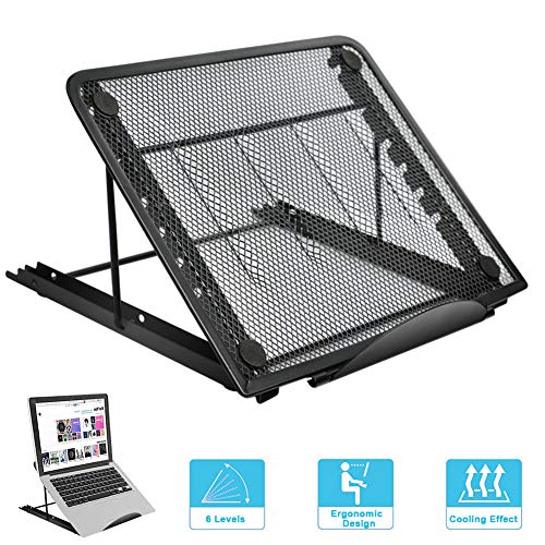 Flashbee Laptopständer, Laptop Halterung, Tragbarer Notebook Ständer, Kompatibel mit Laptop,MacBook Pro/Air, HP, Dell, Lenovo, Samsung, Acer, Huawei MateBook (Schwarz)