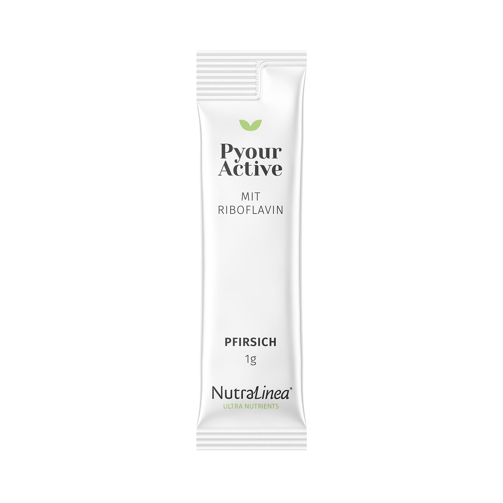 Pyour Active, Pulversticks mit aktiven Darmbakterien und Vitaminen, 30 Sticks, Pfirsich