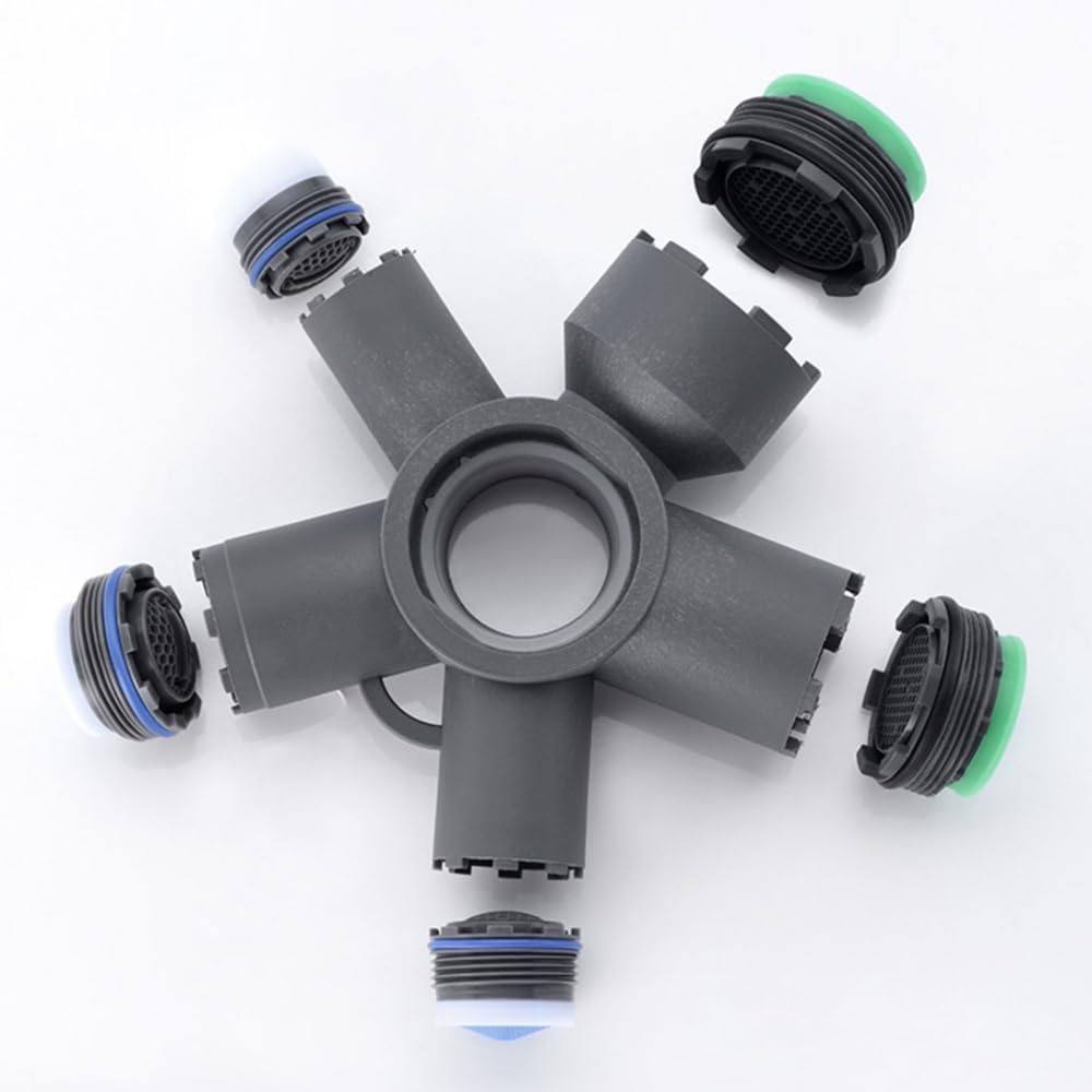 10-in-1 Faucet Aerator Removal Tool Kit, Screen Removal Tool (Cut Edge & Round), Heavy Duty Removal Tool for Plumbing Repair for M16.5 M18.5 M21.5 M22 M24 M28 TT TF STD TJ Sizes