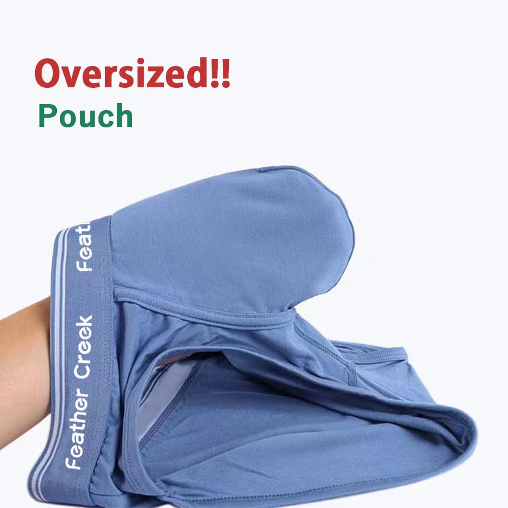 Mens Pouch Trunks Separate Big Enhance Underwear Briefs Comfy Mid-Rise Pouch Bikini Brief Boxer Briefs - Image 3