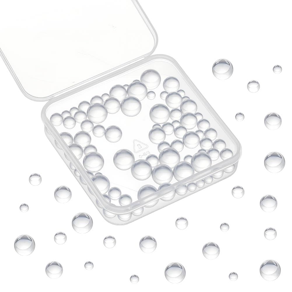 Quartz naturel : 85 perles de cristal transparent pour projets artistiques