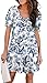 Aloodor Summer Dresses for Women 2025 Swimsuit Coverup Loose V Neck Casual Dress Sundresses with Pockets