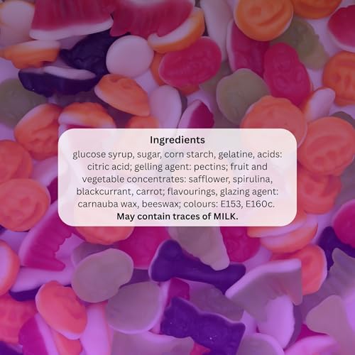 MyCandyShop Halloween Jelly Sweets 500g - Hallo Mix - Spooky Trick or Treat Candy with Jelly Brains, Pumpkin Jellies, Teeth & More - Random Assorted Halloween Sweets Selection for Parties - Image 2