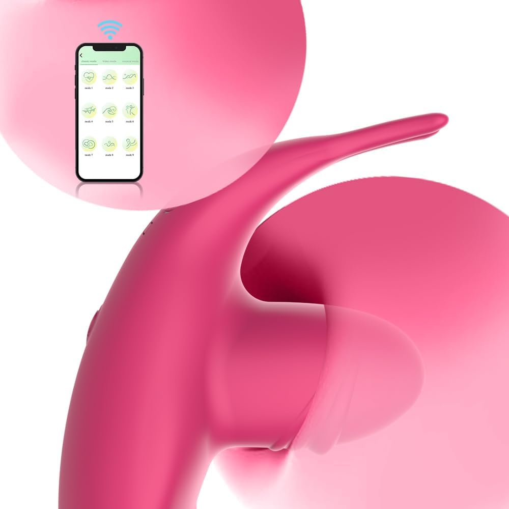 3 in 1 Soft Silicone Wearable Panty Vibrator Butterfly Vibrator with 9 APP Vibration Modes, Recharge Clitoral Vibrator with G Spot Vibrator Adult Sex Toys for Women - Purple