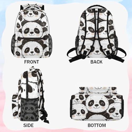 Kids Backpacks for Boys Girls - 16 Inch Panda Schoolbag Lightweight Waterproof Book Bag for Preschool, Kindergarten, Elementary Back to School Children3